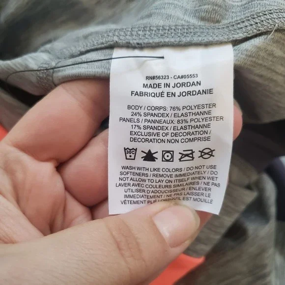 Nike Pants Women's Medium Multi Color One Color-Blocked Heathered 7/8 Leggings - Picture 9 of 11